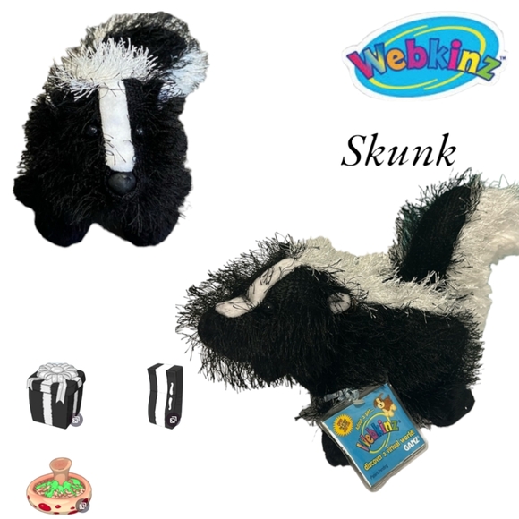 Webkinz Other - GANZ WEBKINZ Skunk New w Unused Code /Tag Stuffed Animal Plush